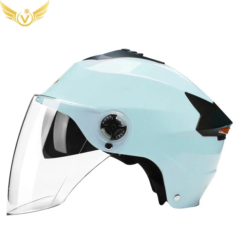 Kukirin - Casque Vélo Léger avec Lumières LED | Casque Moto Demi-Casque Unisexe