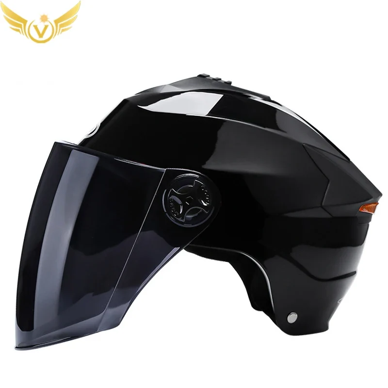 Kukirin - Casque Vélo Léger avec Lumières LED | Casque Moto Demi-Casque Unisexe