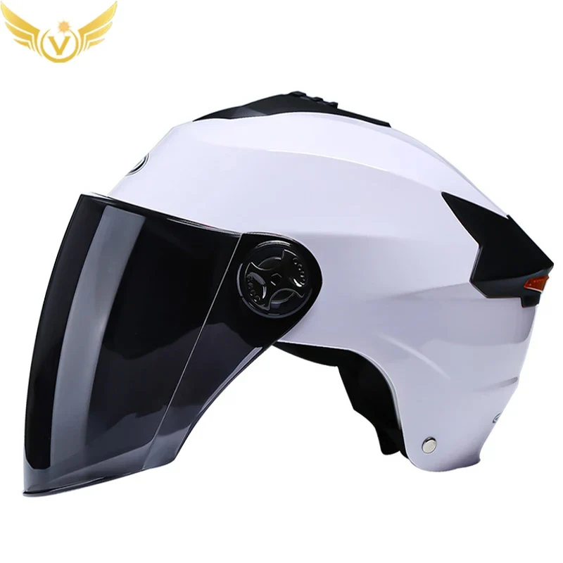 Kukirin - Casque Vélo Léger avec Lumières LED | Casque Moto Demi-Casque Unisexe