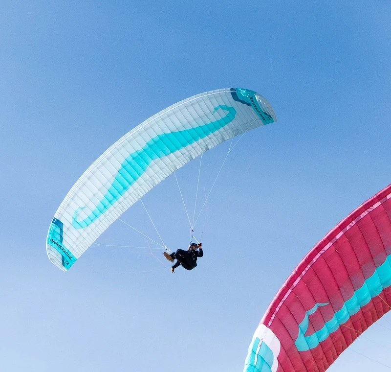 Flare Moustache 2 – Parakite 22m Dove (Blanche et verte) - Démo