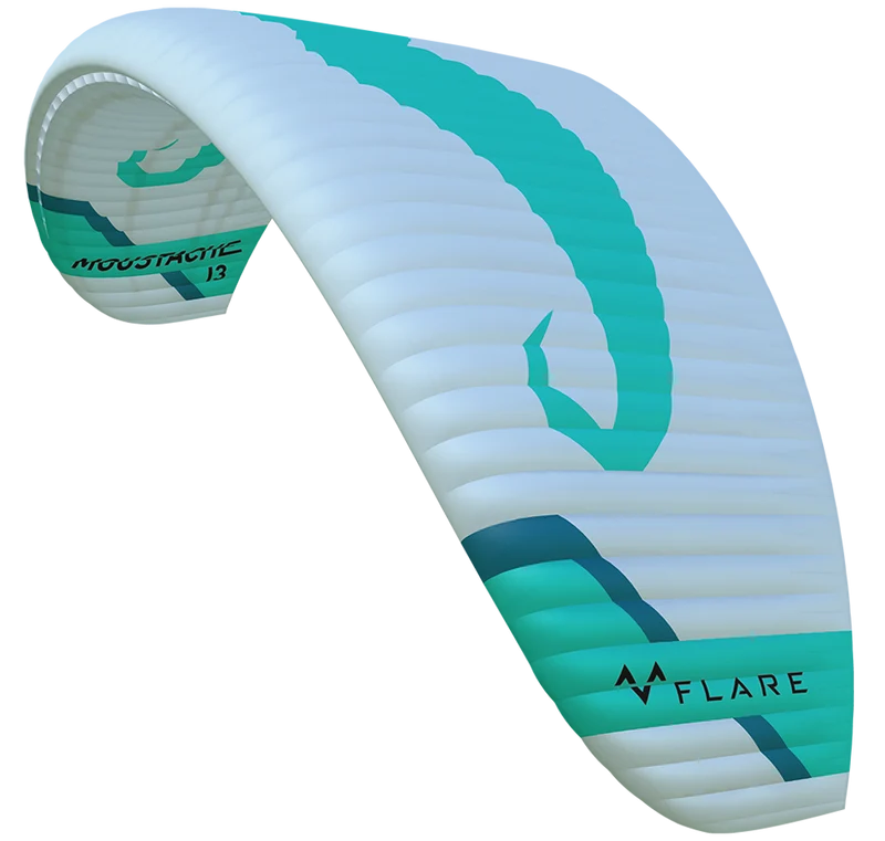 Flare Moustache 2 – Parakite 22m Dove (Blanche et verte) - Démo