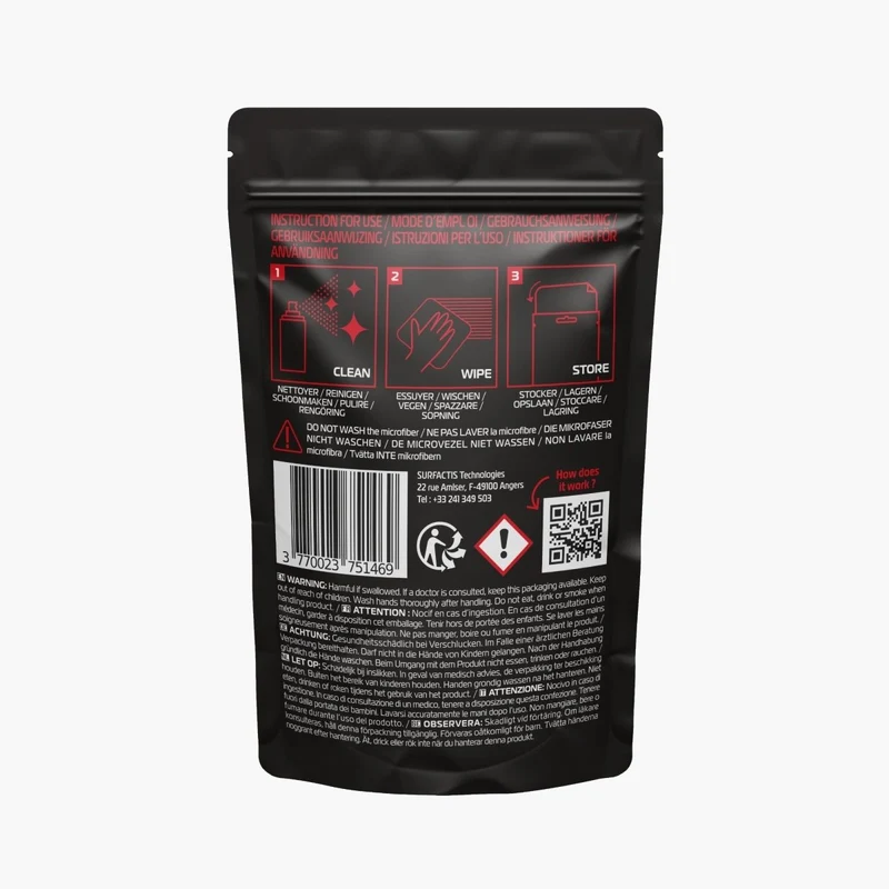Lingette ANTI-BUÉE VISIOFOG® - Pour Visière Casque LIFE