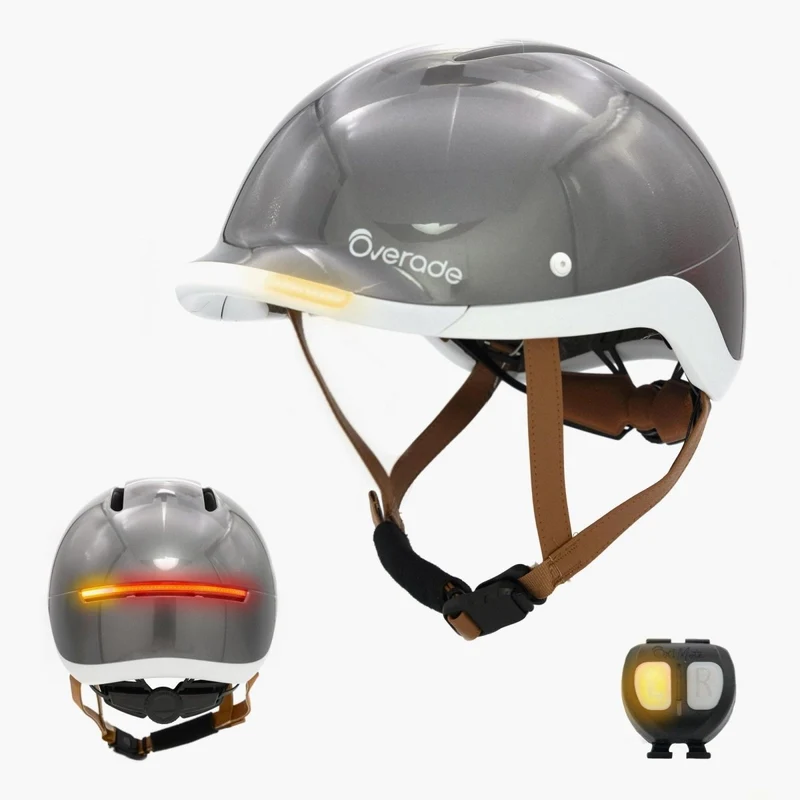 Overade LIFE - Casque Vélo Lumineux avec Clignotants