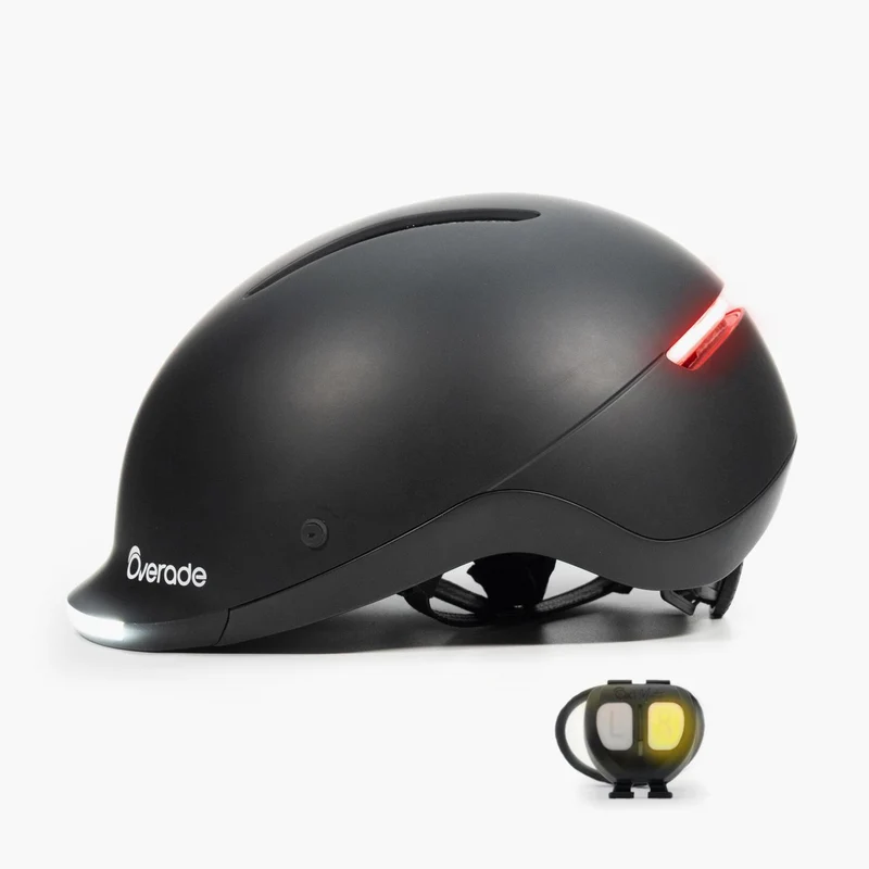 Overade LIFE - Casque Vélo Lumineux avec Clignotants