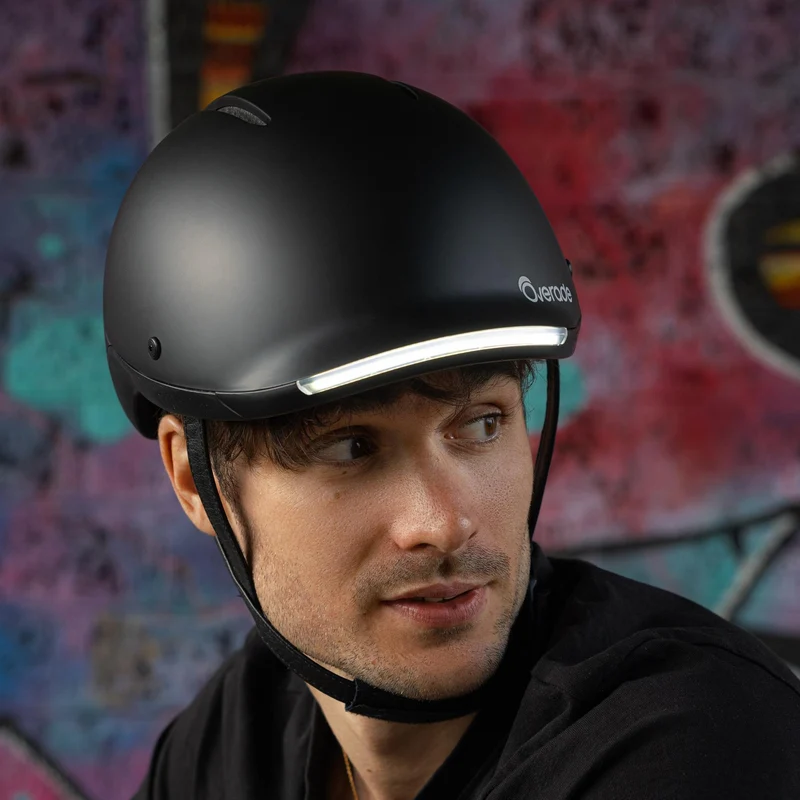 Overade LIFE - Casque Vélo Lumineux avec Clignotants