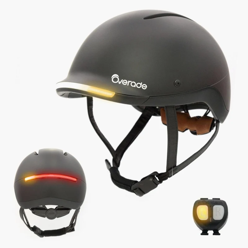 Overade LIFE - Casque Vélo Lumineux avec Clignotants