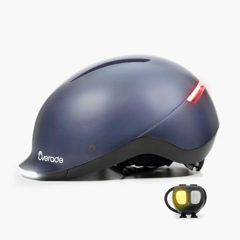 Overade LIFE - Casque Vélo Lumineux avec Clignotants