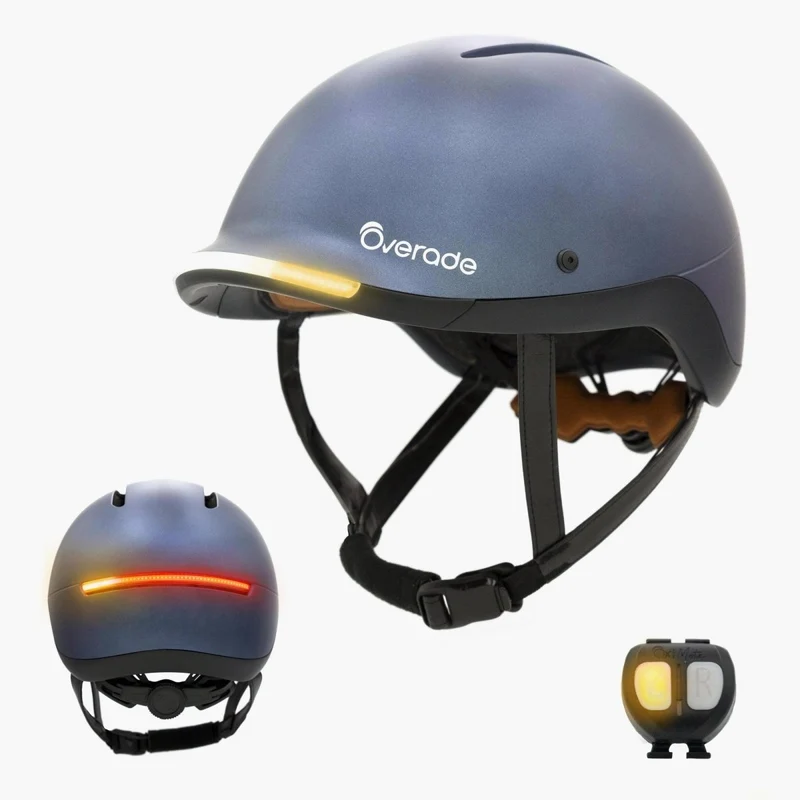 Overade LIFE - Casque Vélo Lumineux avec Clignotants