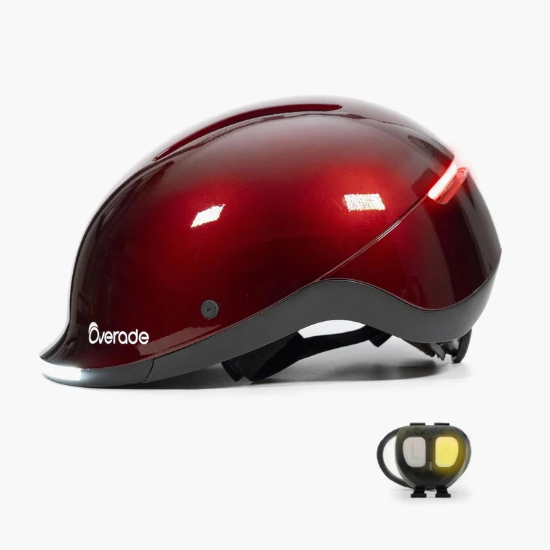 Overade LIFE - Casque Vélo Lumineux avec Clignotants