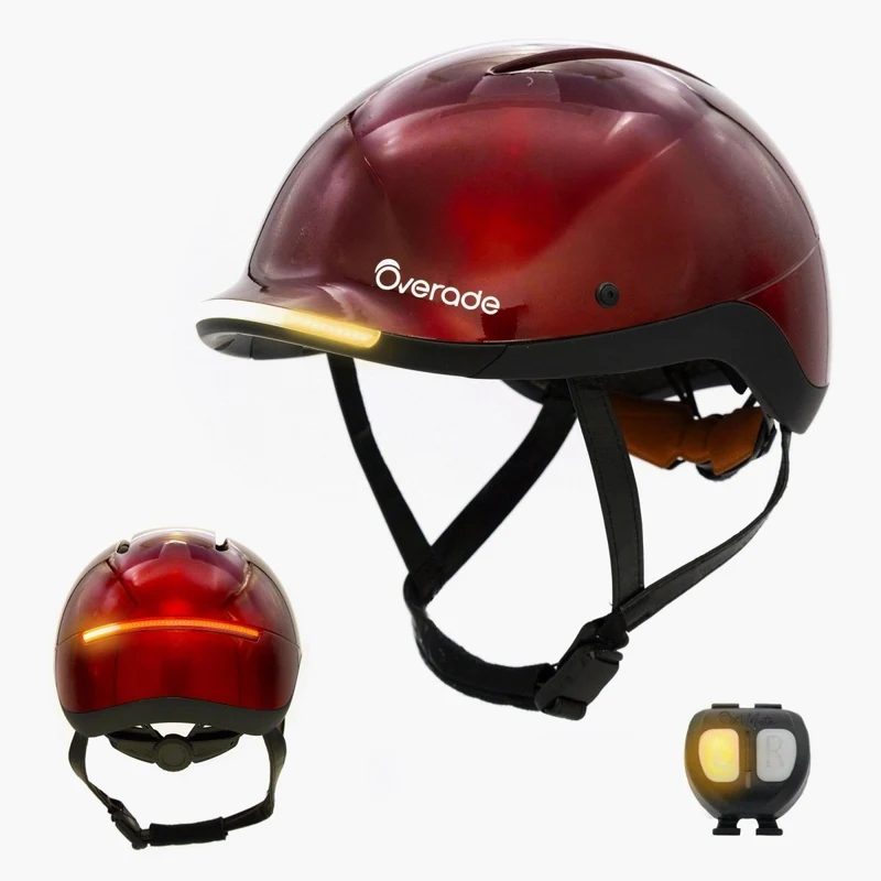 Overade LIFE - Casque Vélo Lumineux avec Clignotants