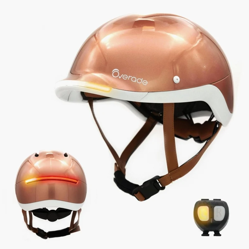 Overade LIFE - Casque Vélo Lumineux avec Clignotants