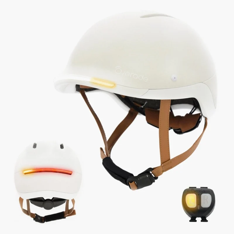 Overade LIFE - Casque Vélo Lumineux avec Clignotants