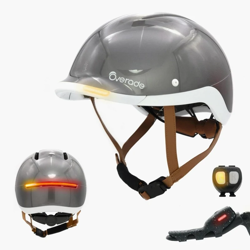 Overade LIFE - Casque Vélo Lumineux avec Clignotants