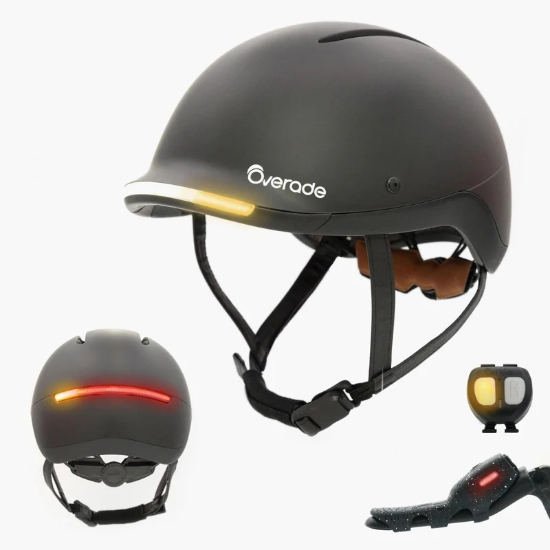 Overade LIFE - Casque Vélo Lumineux avec Clignotants