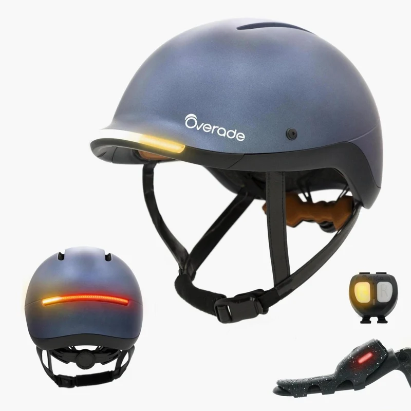 Overade LIFE - Casque Vélo Lumineux avec Clignotants
