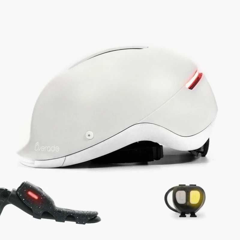Overade LIFE - Casque Vélo Lumineux avec Clignotants
