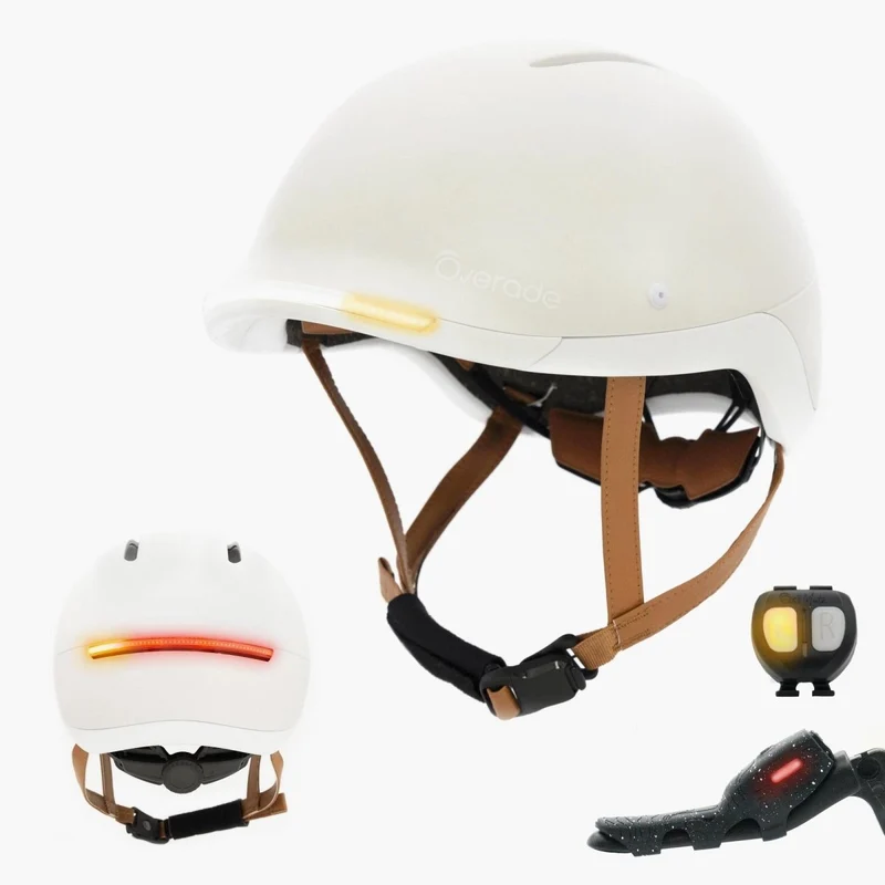 Overade LIFE - Casque Vélo Lumineux avec Clignotants