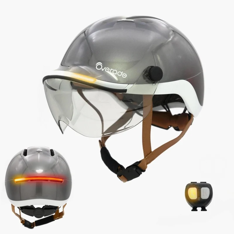Overade LIFE - Casque Vélo Lumineux avec Clignotants