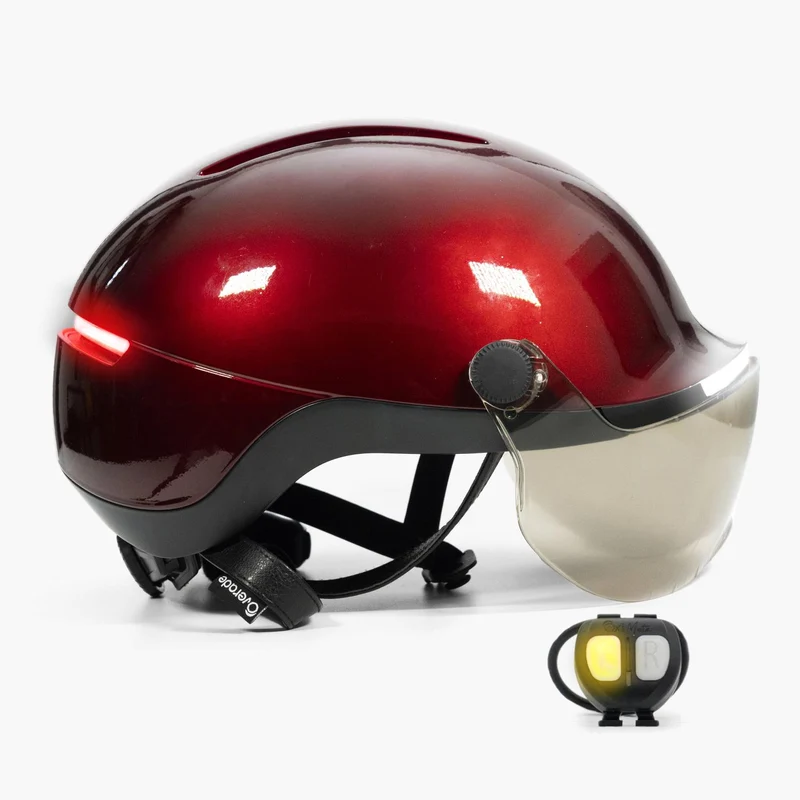 Overade LIFE - Casque Vélo Lumineux avec Clignotants