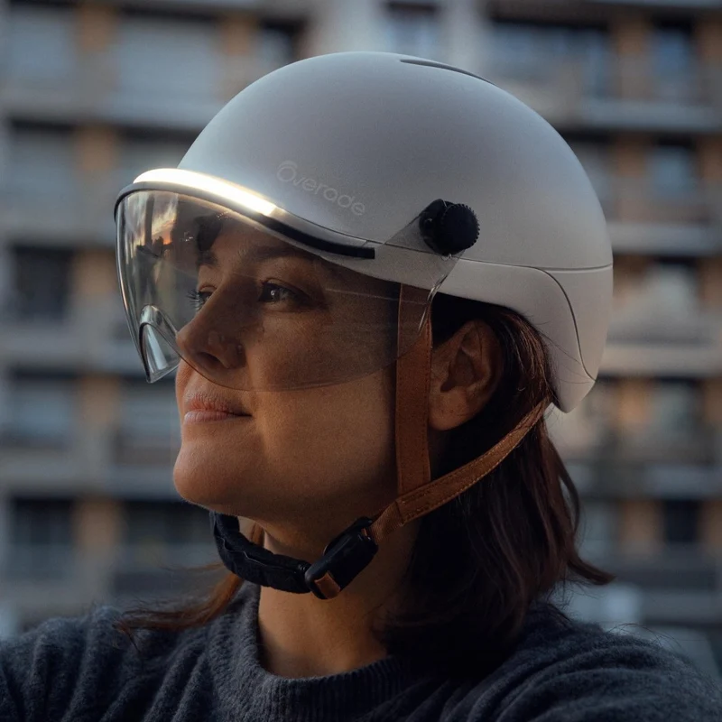 Overade LIFE - Casque Vélo Lumineux avec Clignotants