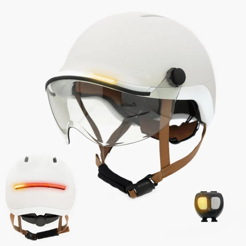Overade LIFE - Casque Vélo Lumineux avec Clignotants
