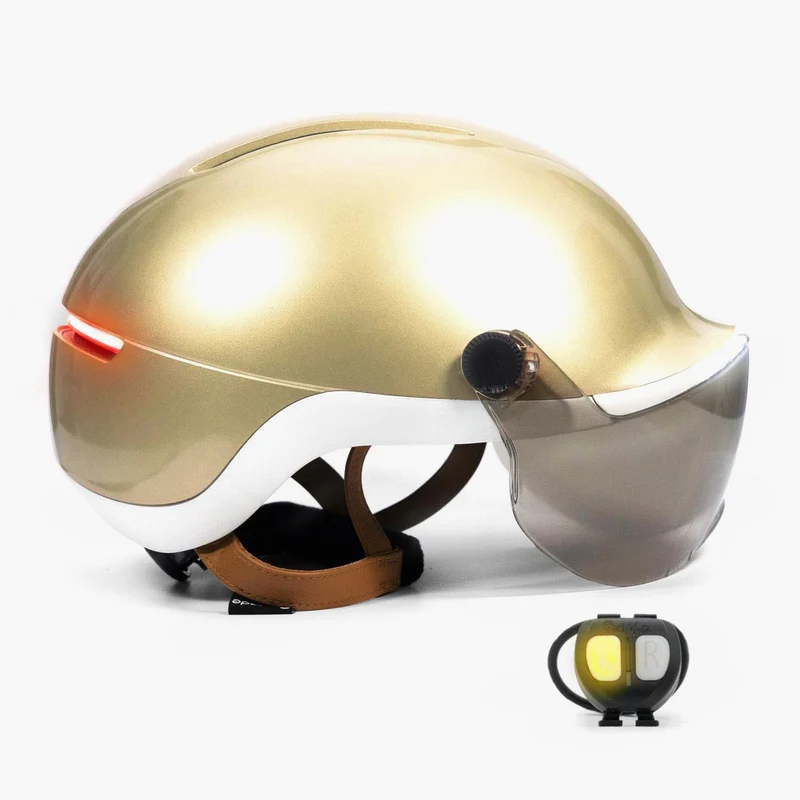 Overade LIFE - Casque Vélo Lumineux avec Clignotants