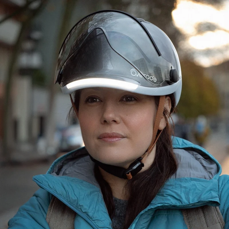 Overade LIFE - Casque Vélo Lumineux avec Clignotants