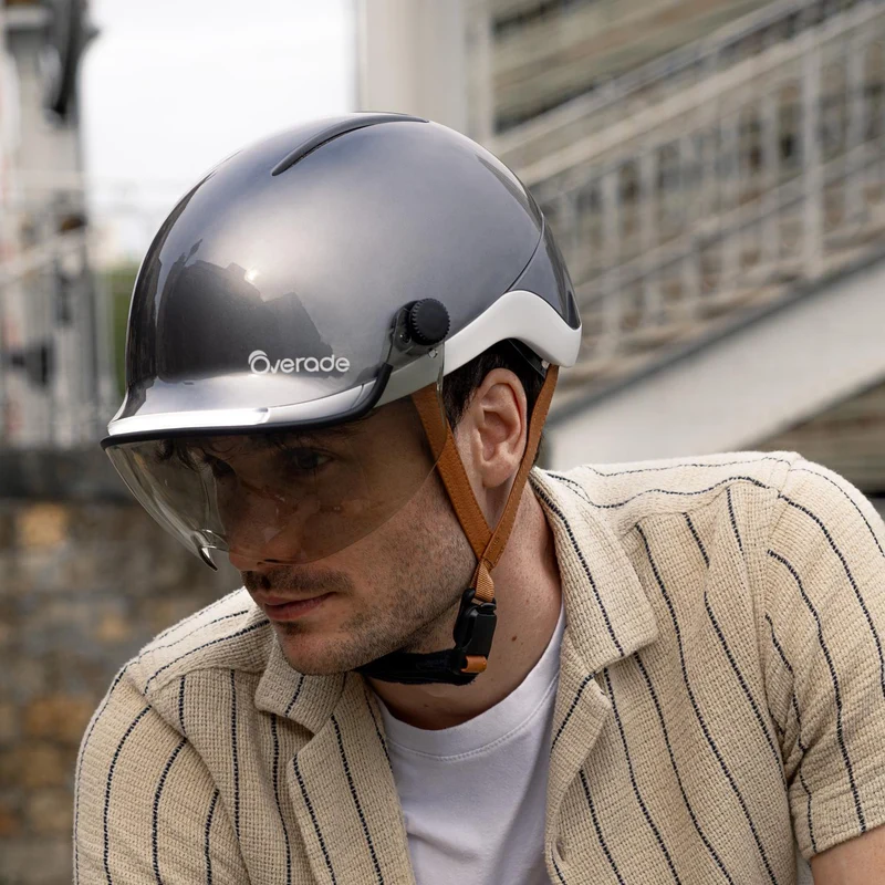 Overade LIFE - Casque Vélo Lumineux avec Clignotants