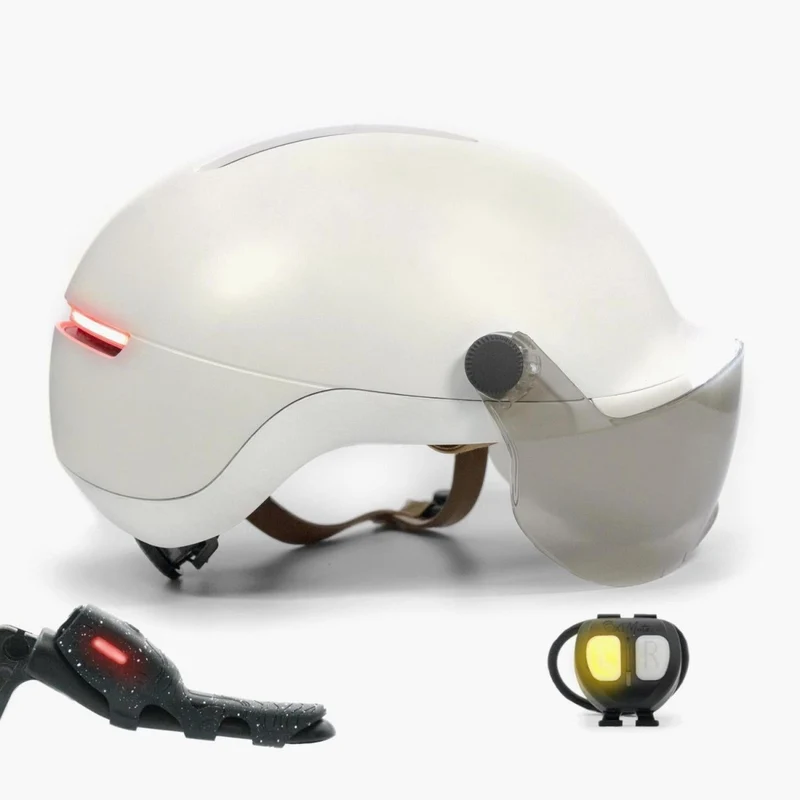 Overade LIFE - Casque Vélo Lumineux avec Clignotants