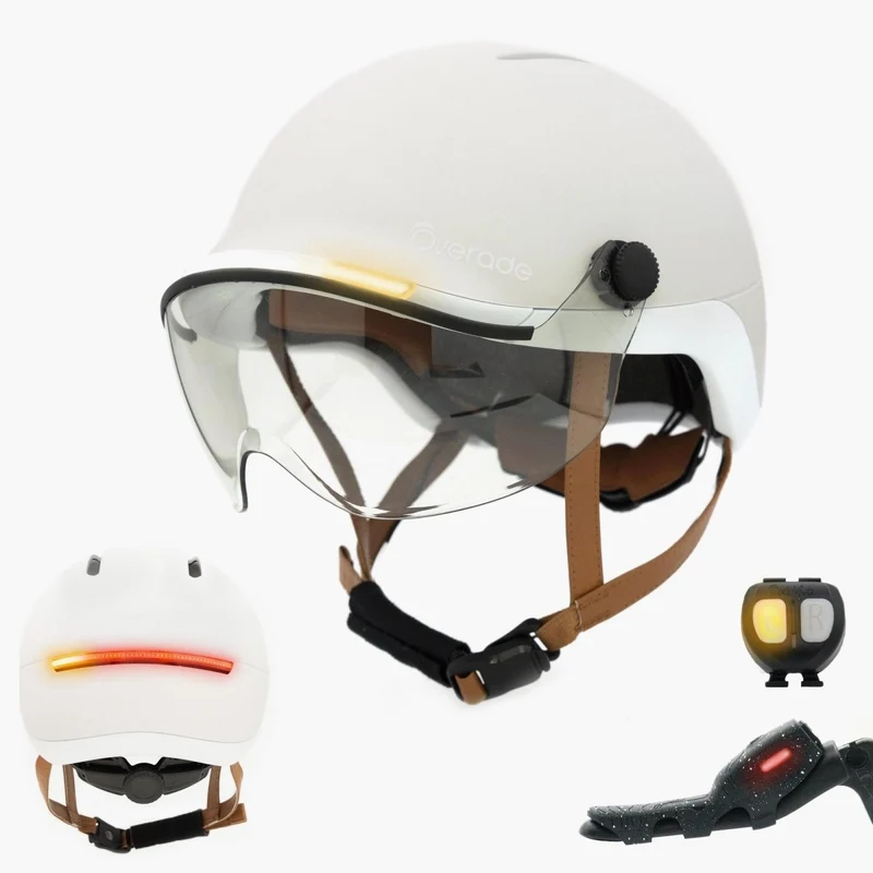 Overade LIFE - Casque Vélo Lumineux avec Clignotants