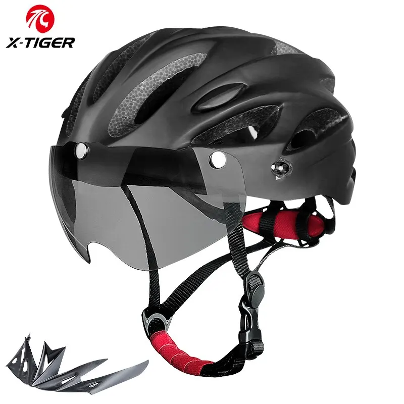 Casque de vélo X-TIGER avec LED feu arrière – Sécurité et style pour vos trajets