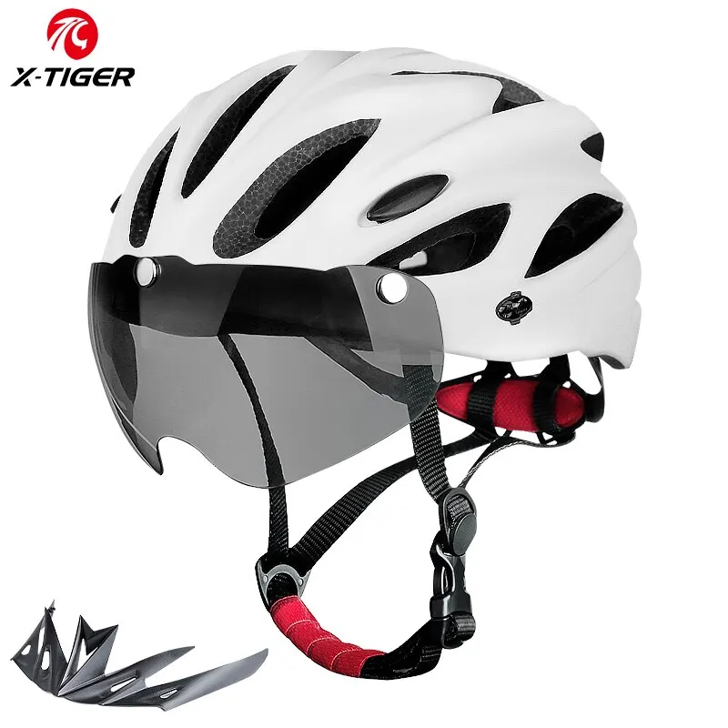 Casque de vélo X-TIGER avec LED feu arrière – Sécurité et style pour vos trajets