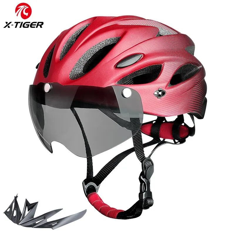 Casque de vélo X-TIGER avec LED feu arrière – Sécurité et style pour vos trajets