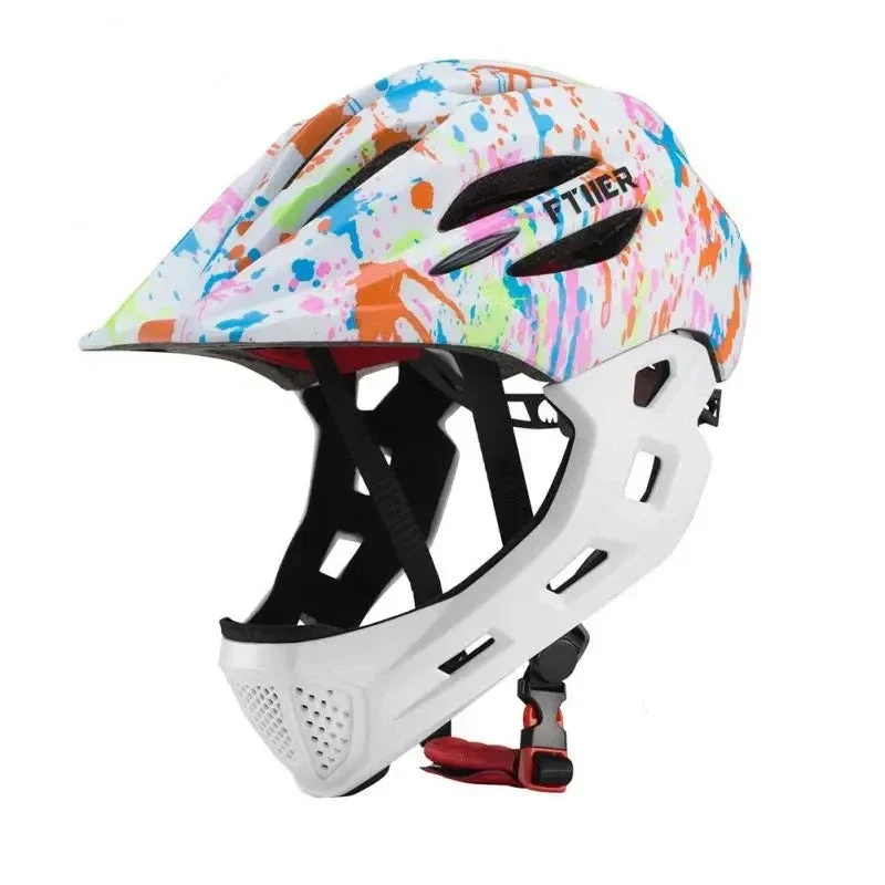 FTIIER - Casque intégral de sports de plein air pour enfants - Sécurité et Confort