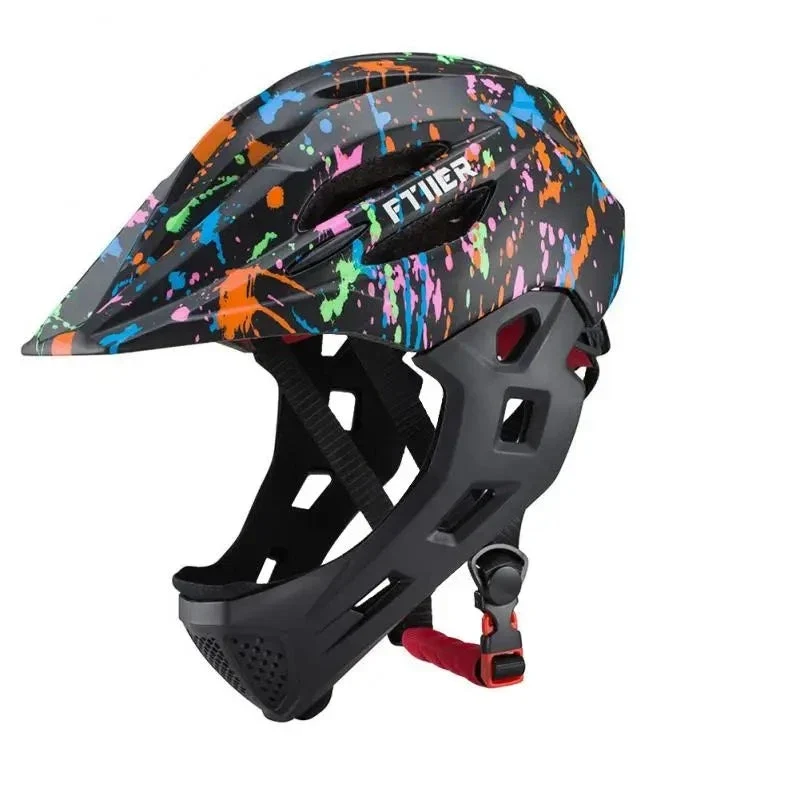 FTIIER - Casque intégral de sports de plein air pour enfants - Sécurité et Confort