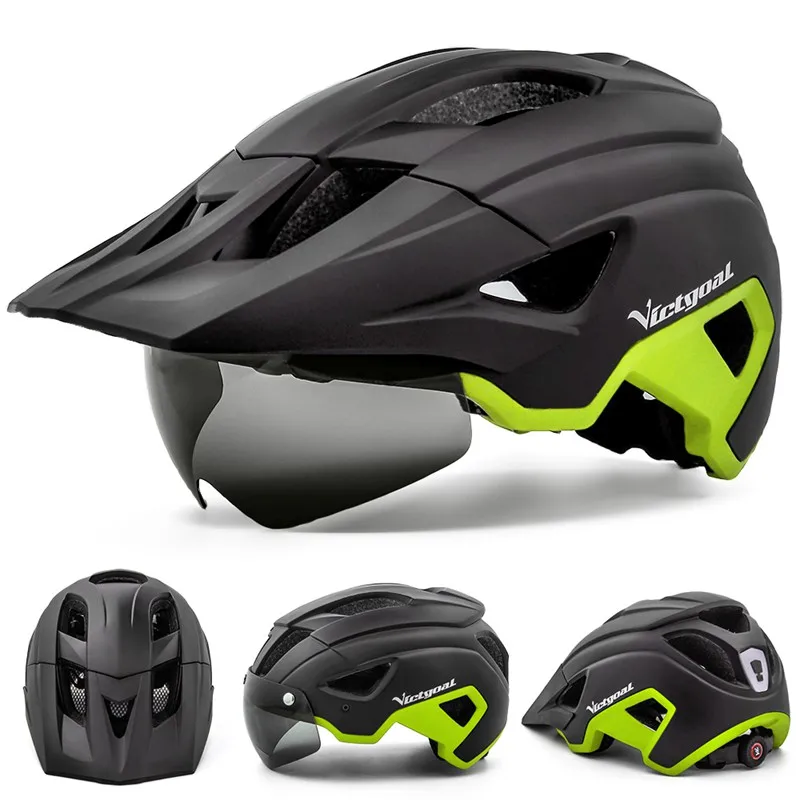 Achetez le VICTGOAL-Casque de vélo LED avec visière pare-soleil | Collection Casque Vélo Visiere