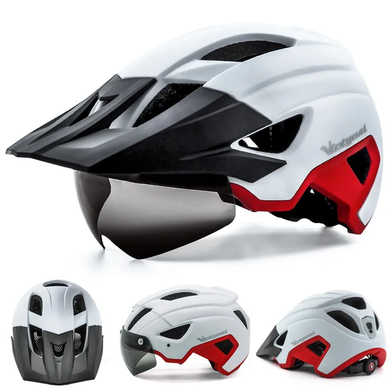 Achetez le VICTGOAL-Casque de vélo LED avec visière pare-soleil | Collection Casque Vélo Visiere