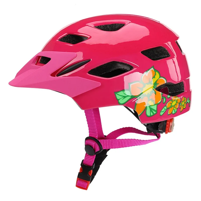 Casque de Vélo NAPLUD pour Enfants avec Feux Arrière - Sécurité et Style - Taille 48-56cm