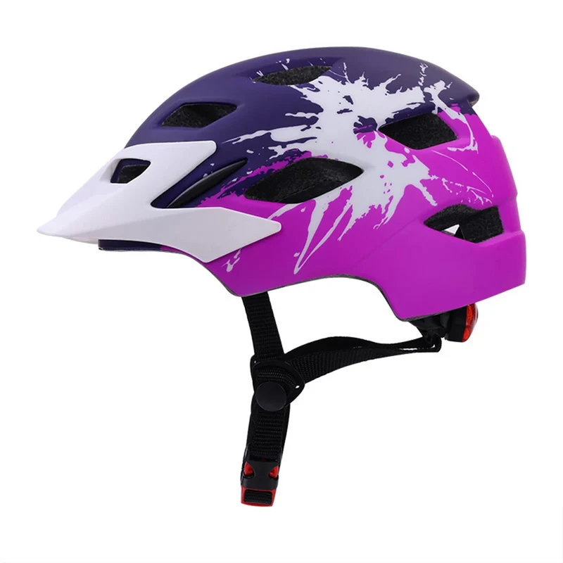 Casque de Vélo NAPLUD pour Enfants avec Feux Arrière - Sécurité et Style - Taille 48-56cm