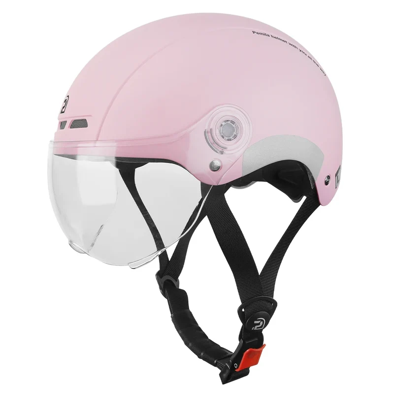 PEMILA-Casque de vélo avec lunettes - Protection et Style pour Cyclistes Urbains