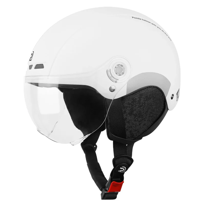 PEMILA-Casque de vélo avec lunettes - Protection et Style pour Cyclistes Urbains