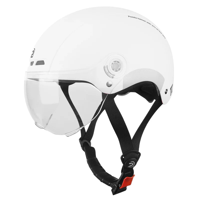 PEMILA-Casque de vélo avec lunettes - Protection et Style pour Cyclistes Urbains