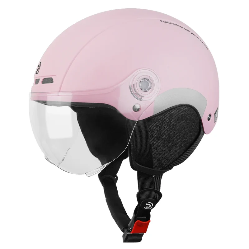 PEMILA-Casque de vélo avec lunettes - Protection et Style pour Cyclistes Urbains