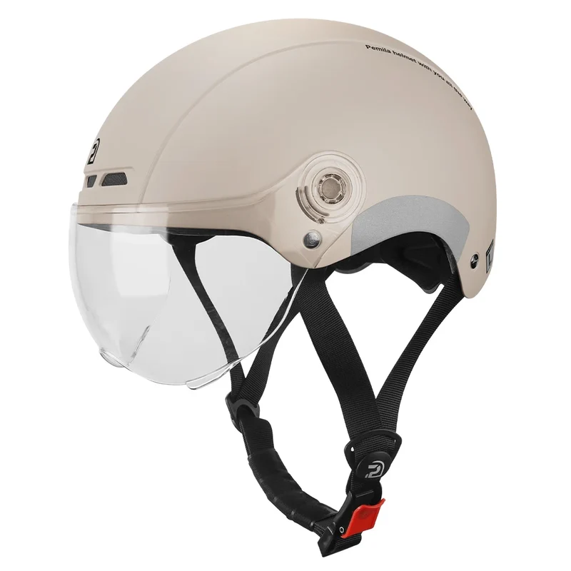 PEMILA-Casque de vélo avec lunettes - Protection et Style pour Cyclistes Urbains