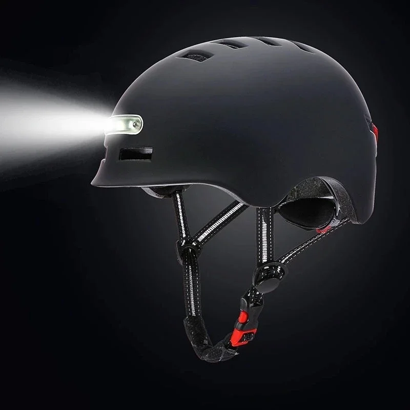 Casque de Vélo Intelligent avec Feu Arrière - Casque Velo Ville