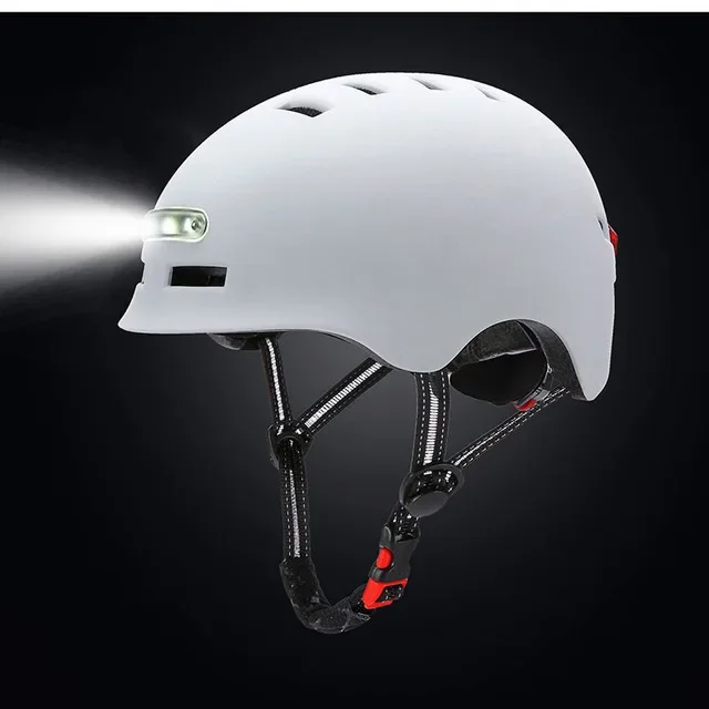 Casque de Vélo Intelligent avec Feu Arrière - Casque Velo Ville
