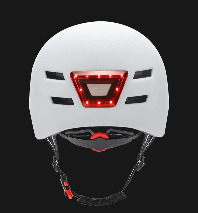 Casque de Vélo Intelligent avec Feu Arrière - Casque Velo Ville