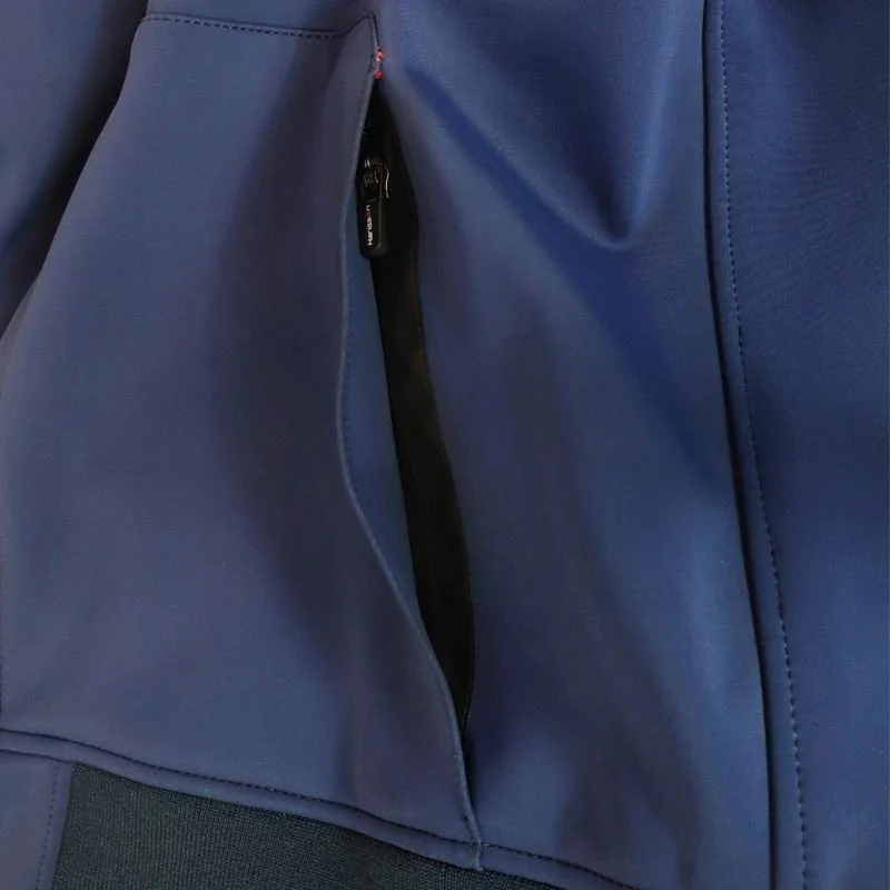 Veste Moto Softshell Laminé Homme Bleu | Prelude CE