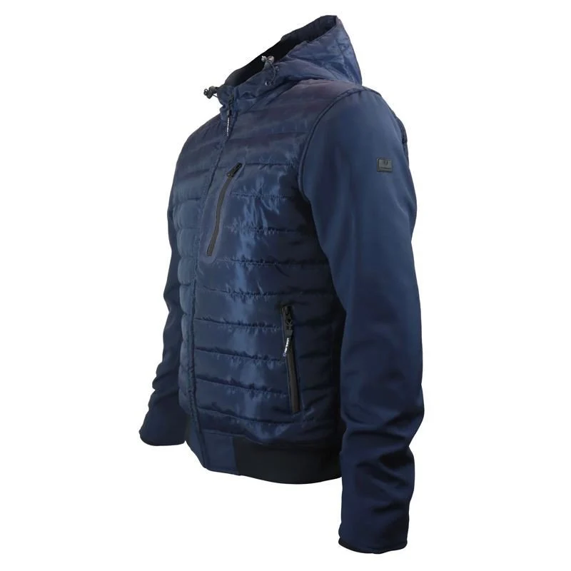 Veste Moto Softshell Homme Harisson Aspen Bleu CE