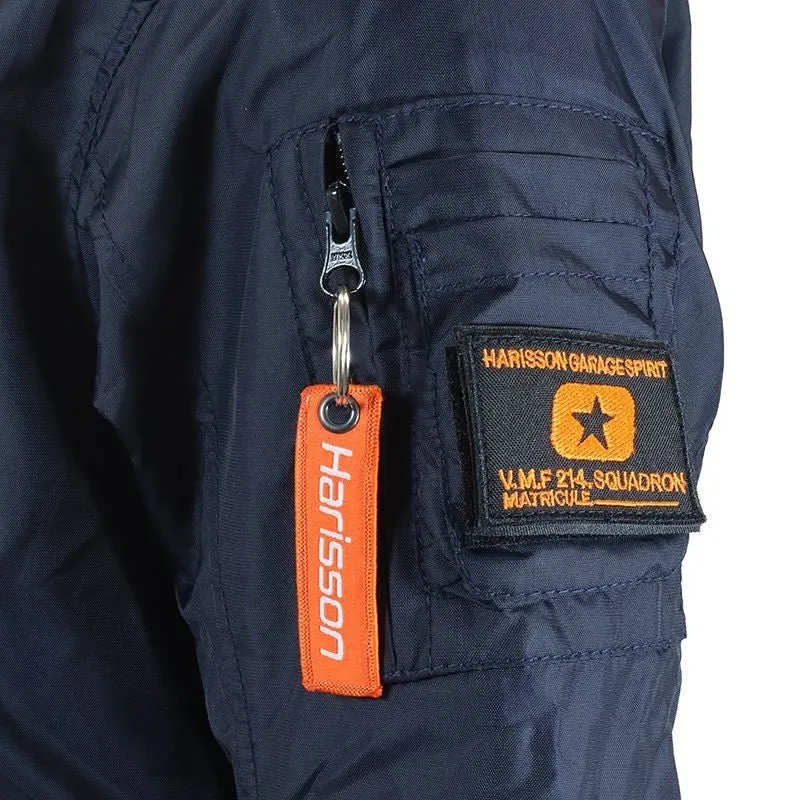 Bombers Moto Maxtex 300d Homme Harisson Maverick Bleu CE